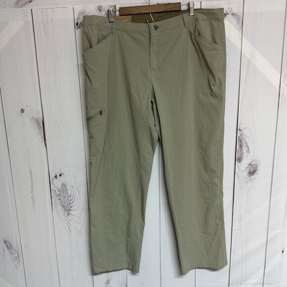 Patagonia Women’s Quandary Pants 22 Shale Tan Nylon Hiking NWT - Picture 1 of 16